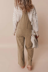 Square Neck Wide Strap Overalls