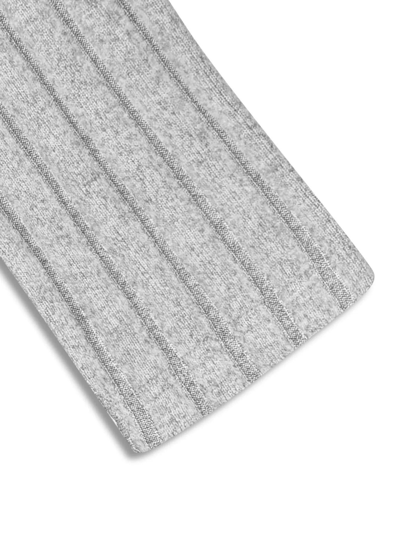 Ribbed Knit A-Line Midi Dress Trendsi