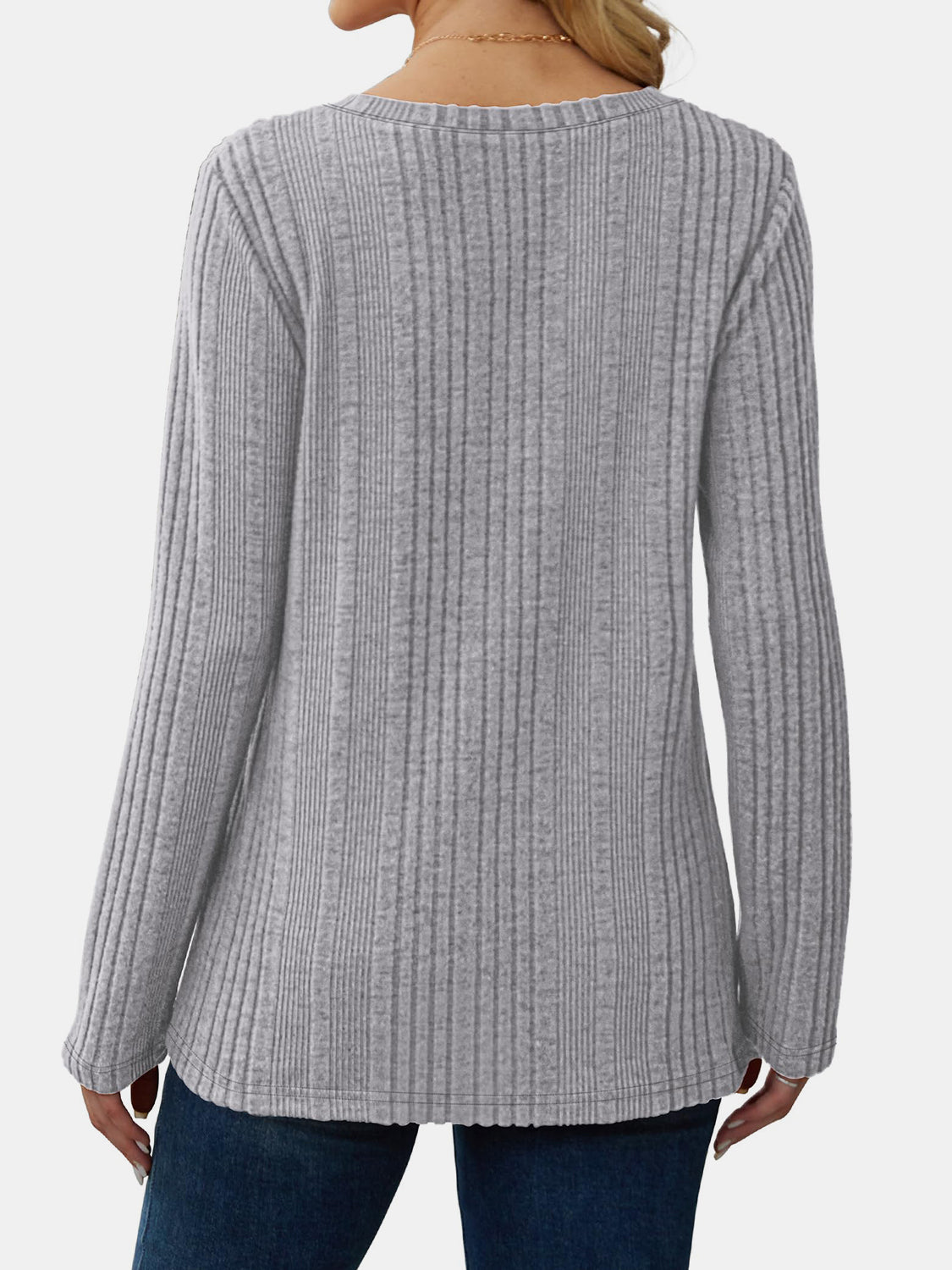 Outfit Flow - V-Neck Long Sleeve T-Shirt