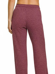 Zenana Ribbed Drawstring Lounge Pants OutfitFlow