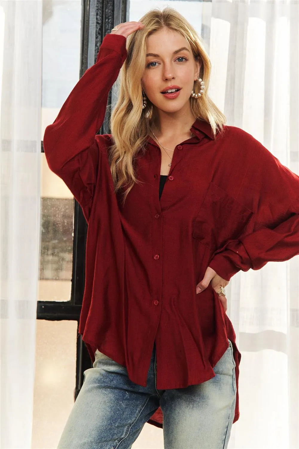 ADORA Button Down Linen Shirt OutfitFlow