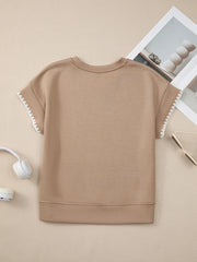 Contrast Trim Short Sleeve T-Shirt OutfitFlow