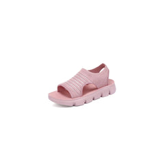 Open Toe Platform Sandals Dusty Pink OutfitFlow
