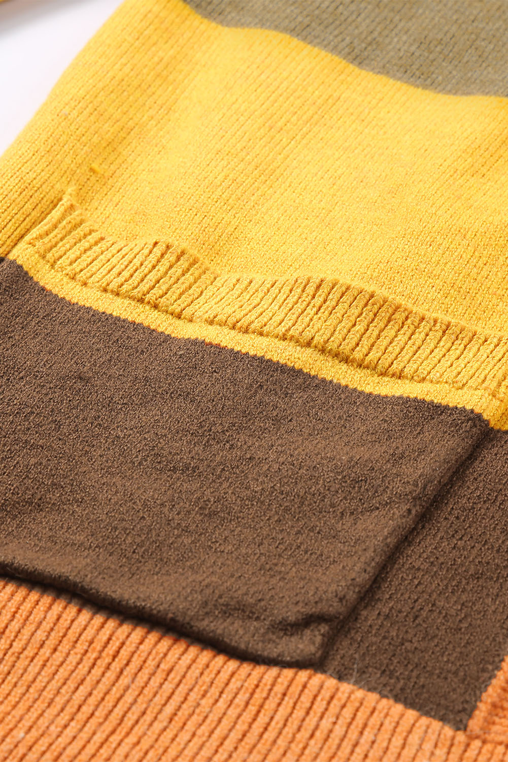 Open Front Color Block Cardigan OutfitFlow