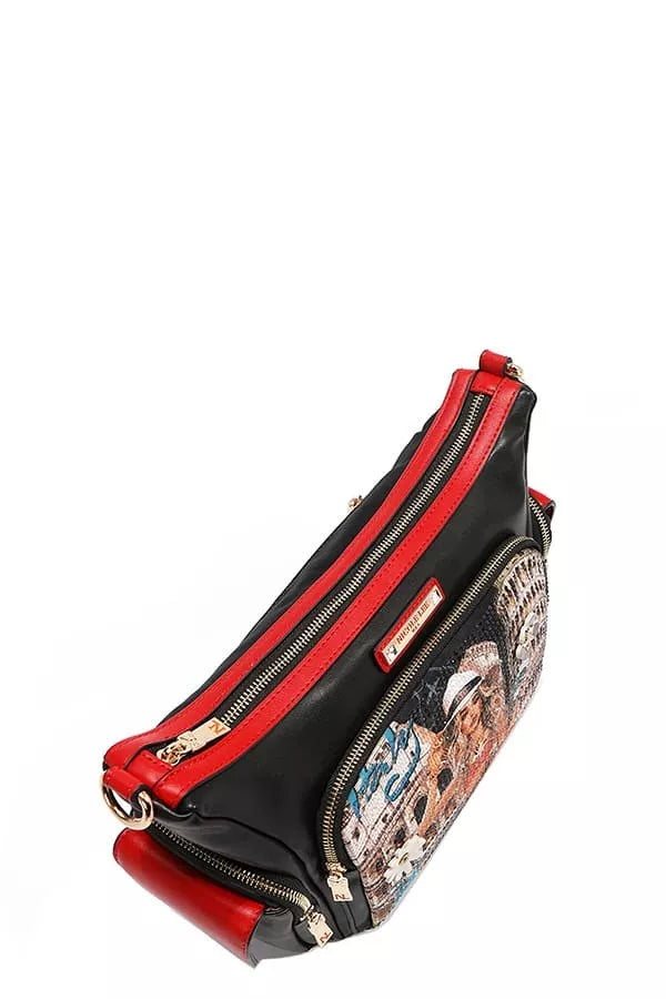 Nicole Lee USA Martha Travels Italy Multi Pocket Shoulder Bag OutfitFlow