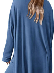 Casual Loose Long Sleeve Top and Wide Leg Pants Set Trendsi