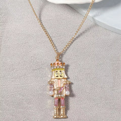 18K Gold-Plated Nutcracker Pendant Necklace OutfitFlow