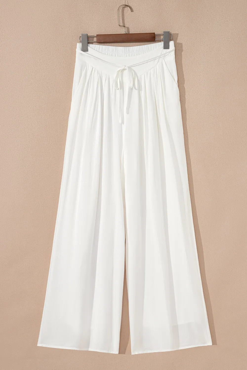 Flowy Wide Leg Pants with Drawstring Waist OutfitFlow