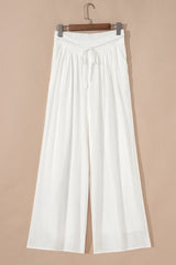 Flowy Wide Leg Pants with Drawstring Waist OutfitFlow