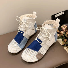 Round Toe Flats Sandals Beige OutfitFlow