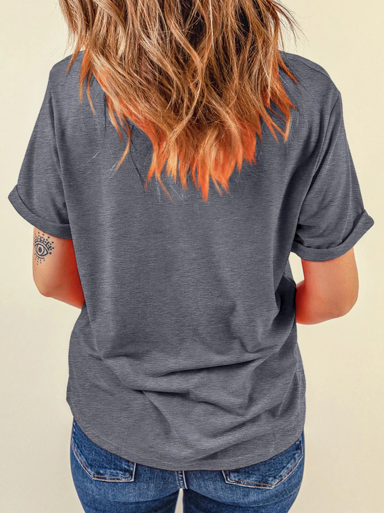 Sequin Bow Short Sleeve Tee OutfitFlow