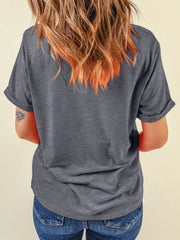 Sequin Bow Short Sleeve Tee OutfitFlow