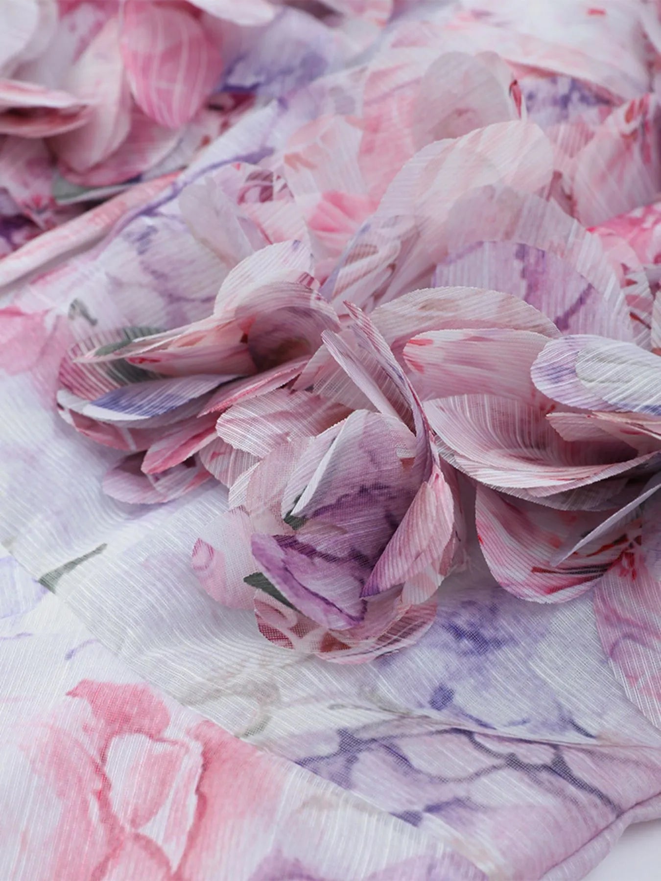 Floral Print Ruffled Mini Dress with Deep V-Neck OutfitFlow