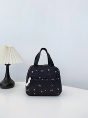 3-Piece Daisy Print Canvas Bag Set OutfitFlow