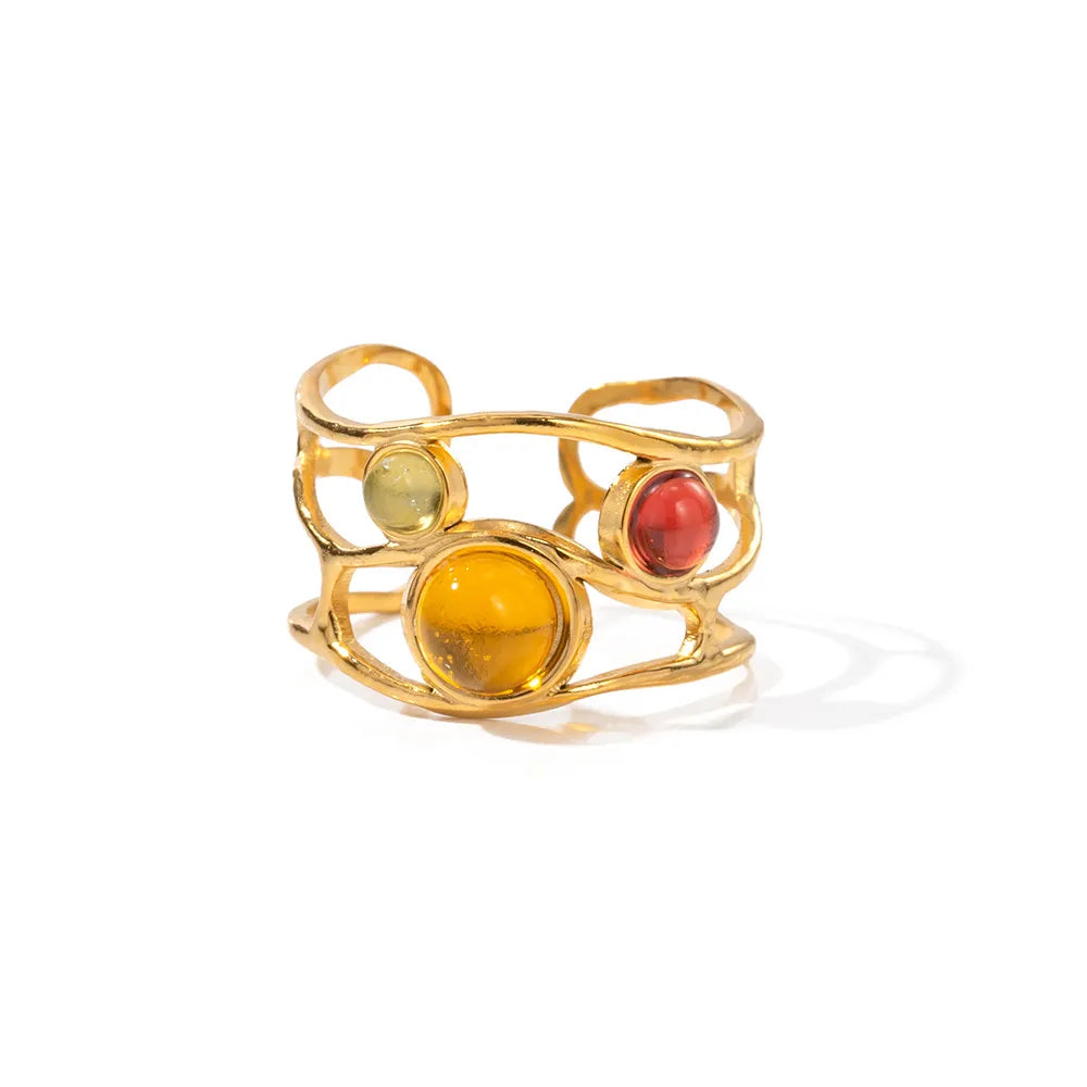 18K Gold-Plated Resin Ring OutfitFlow
