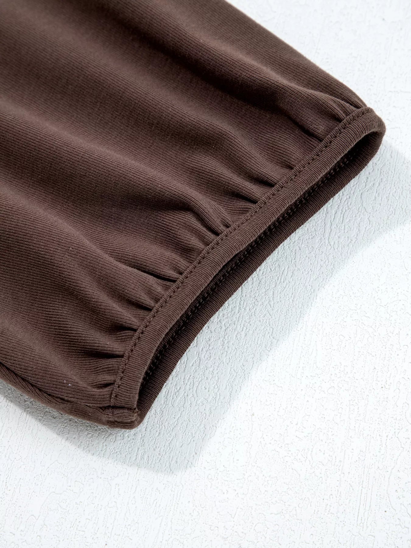 Short Sleeve Knit Top Patchwork Pleated Dress OutfitFlow
