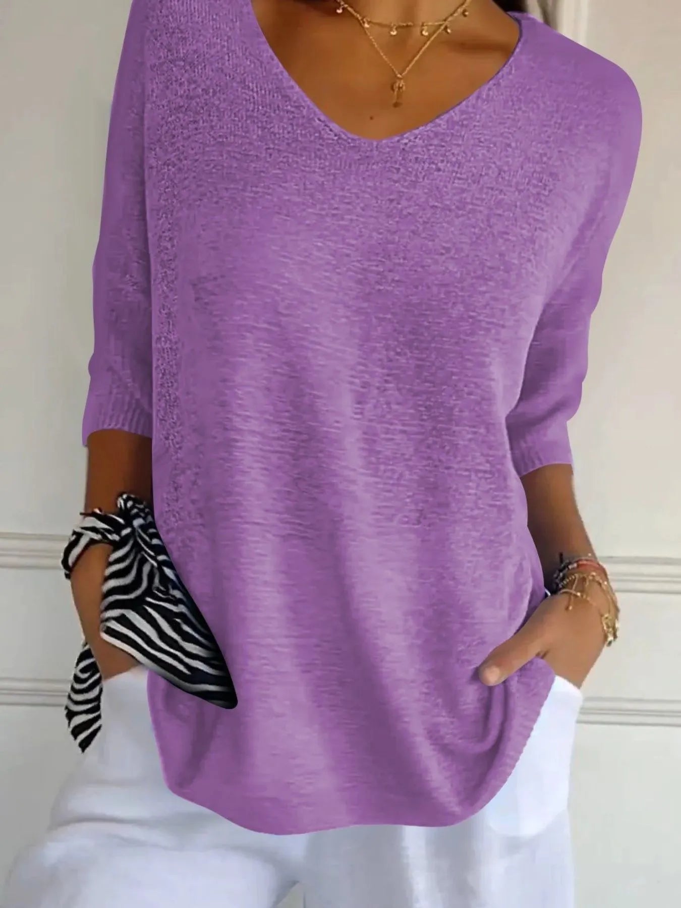 Full Size Relaxed Fit Ribbed Hem Sweater Plus Size OutfitFlow