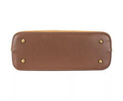 David Jones Two Tone Leather Shoulder Bag with Adjustable Strap Trendsi