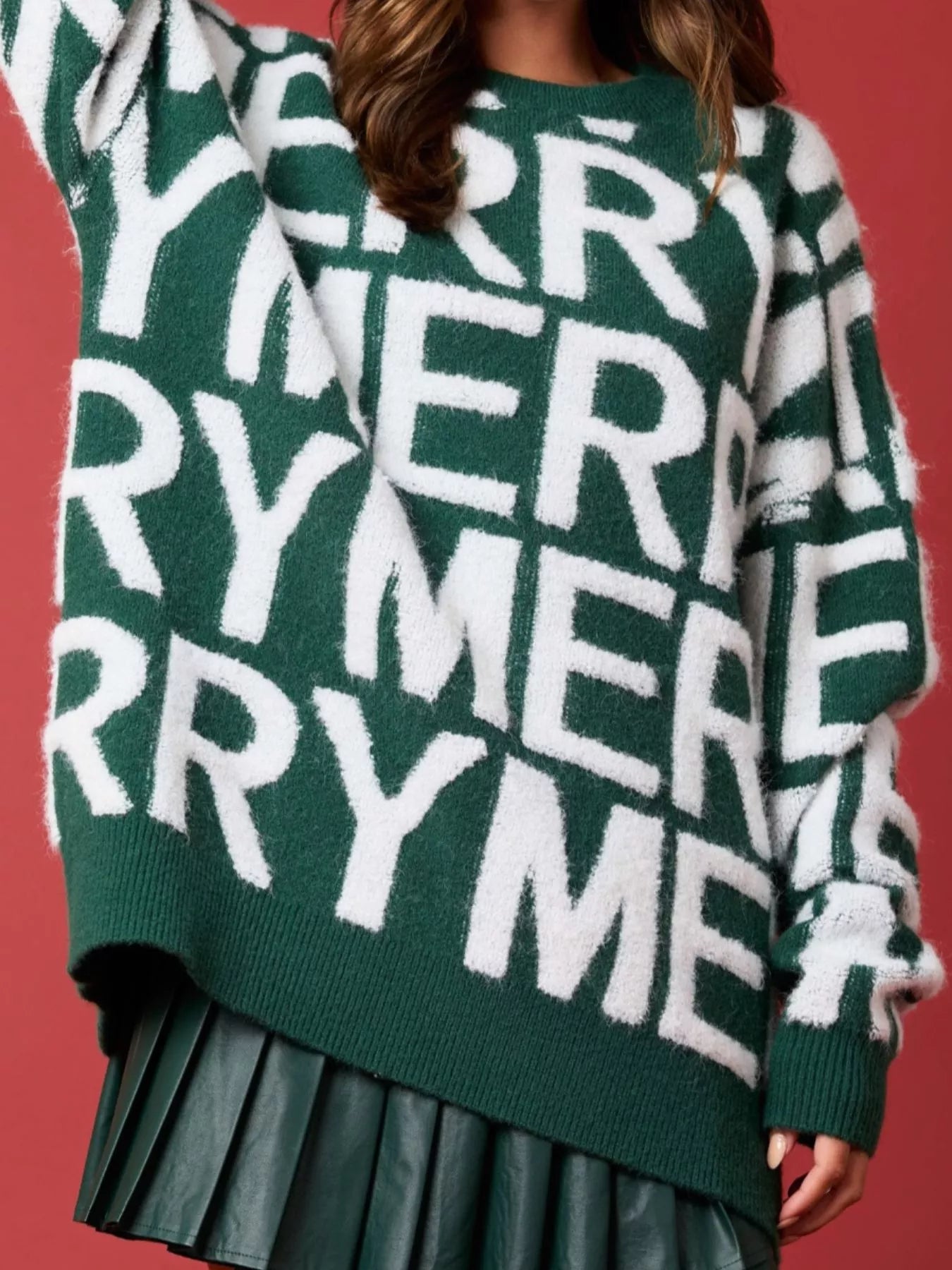 Christmas Merry Festive Holiday Sweater OutfitFlow