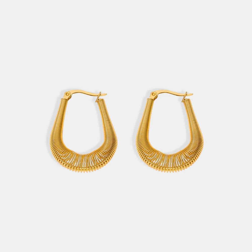 Titanium Steel U Shape Earrings OutfitFlow