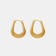 Titanium Steel U Shape Earrings OutfitFlow
