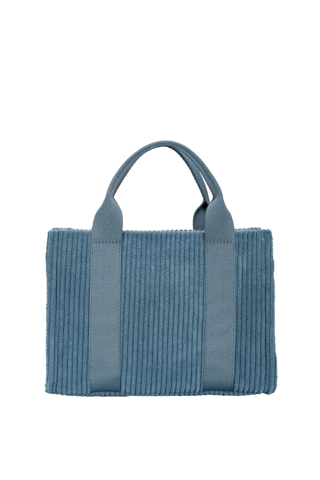 David Jones Corduroy Handbag Bag with Charm Detail Trendsi