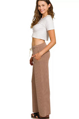 Zenana Raised Rib Short Sleeve Tee & Pants Set OutfitFlow