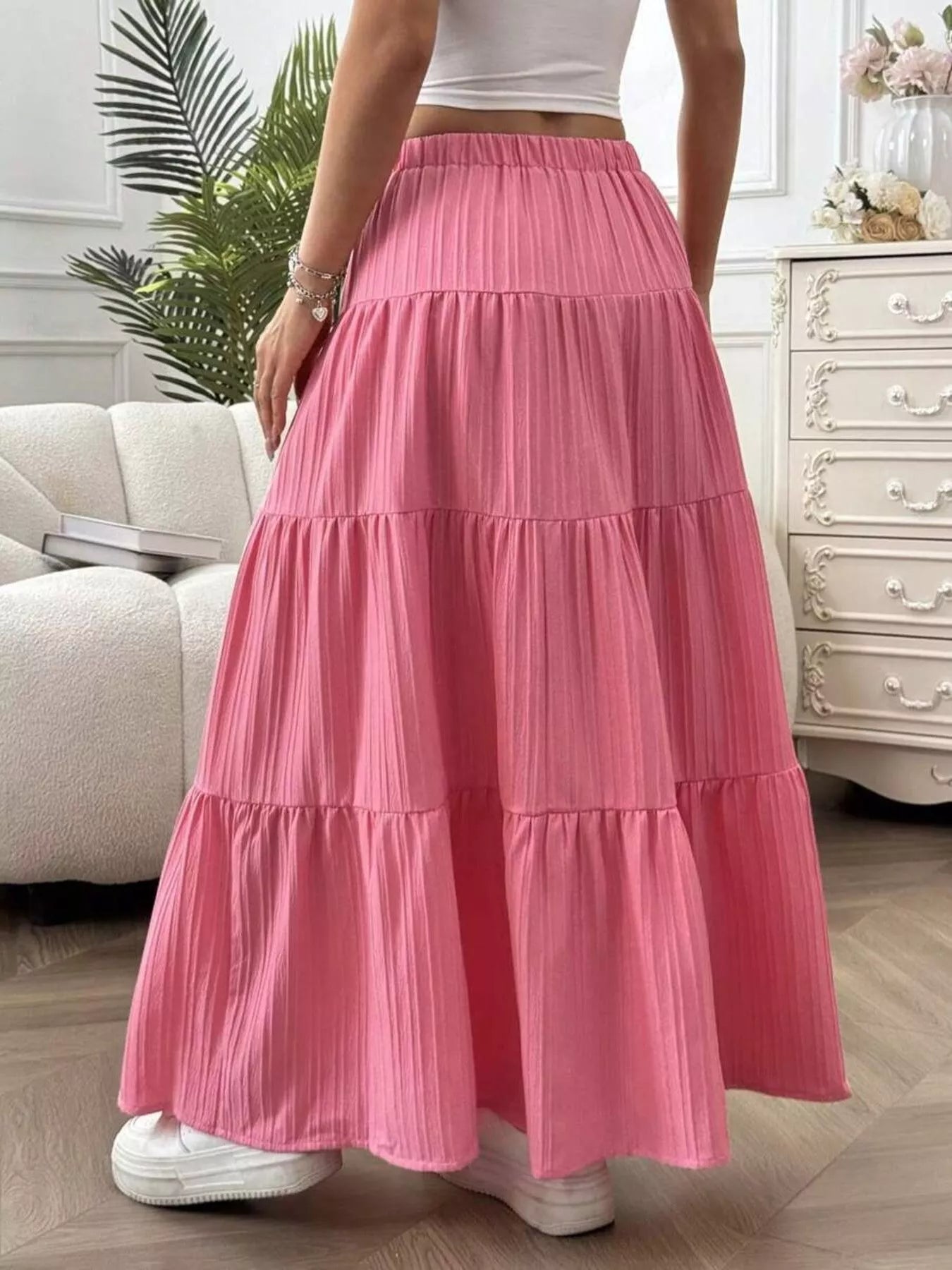 Flowy Tiered Maxi Skirt OutfitFlow