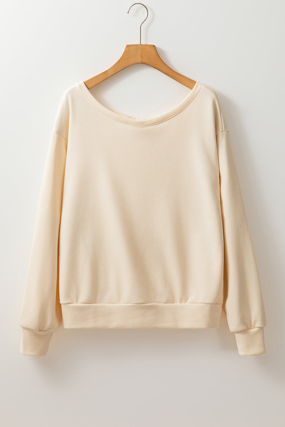 Outfit Flow - Bow Cutout Round Neck Long Sleeve Sweatshirt