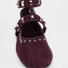 Round Toe Flats Slip-Ons OutfitFlow