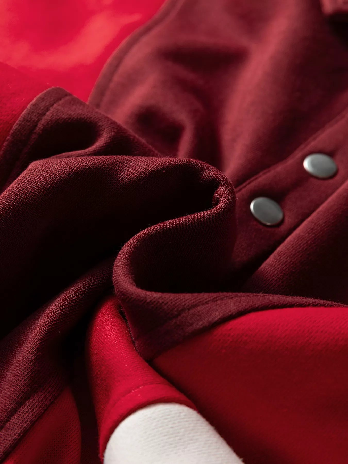 Color Block Patchwork Snap Button Oversize Hoodie OutfitFlow