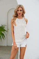 Sequin Grecian Neck Tank