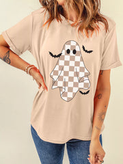 Ghost Bat Halloween Holiday Graphic Tee OutfitFlow
