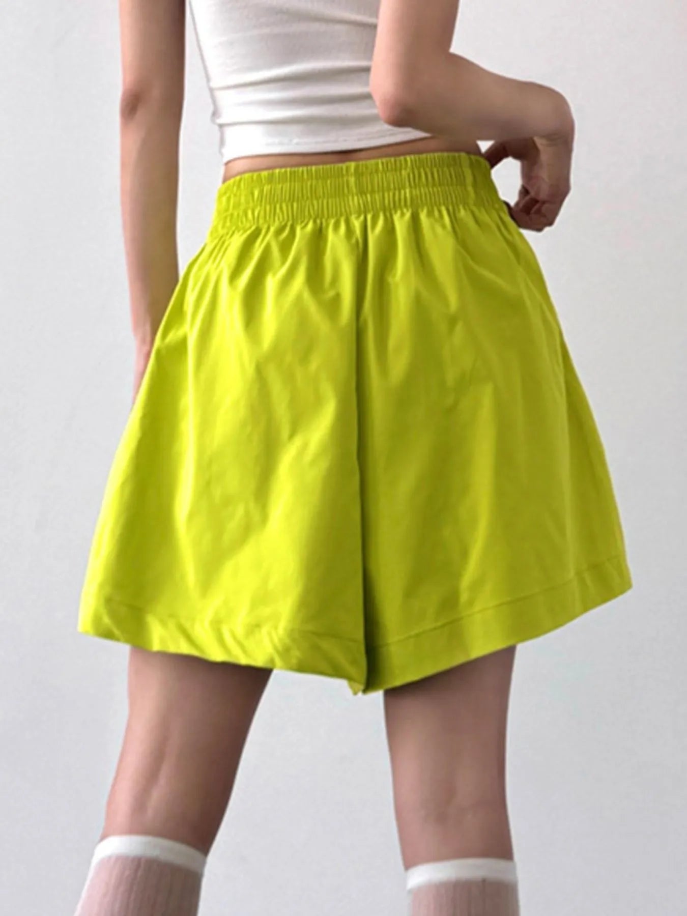 Smocked Wide-Leg Shorts OutfitFlow