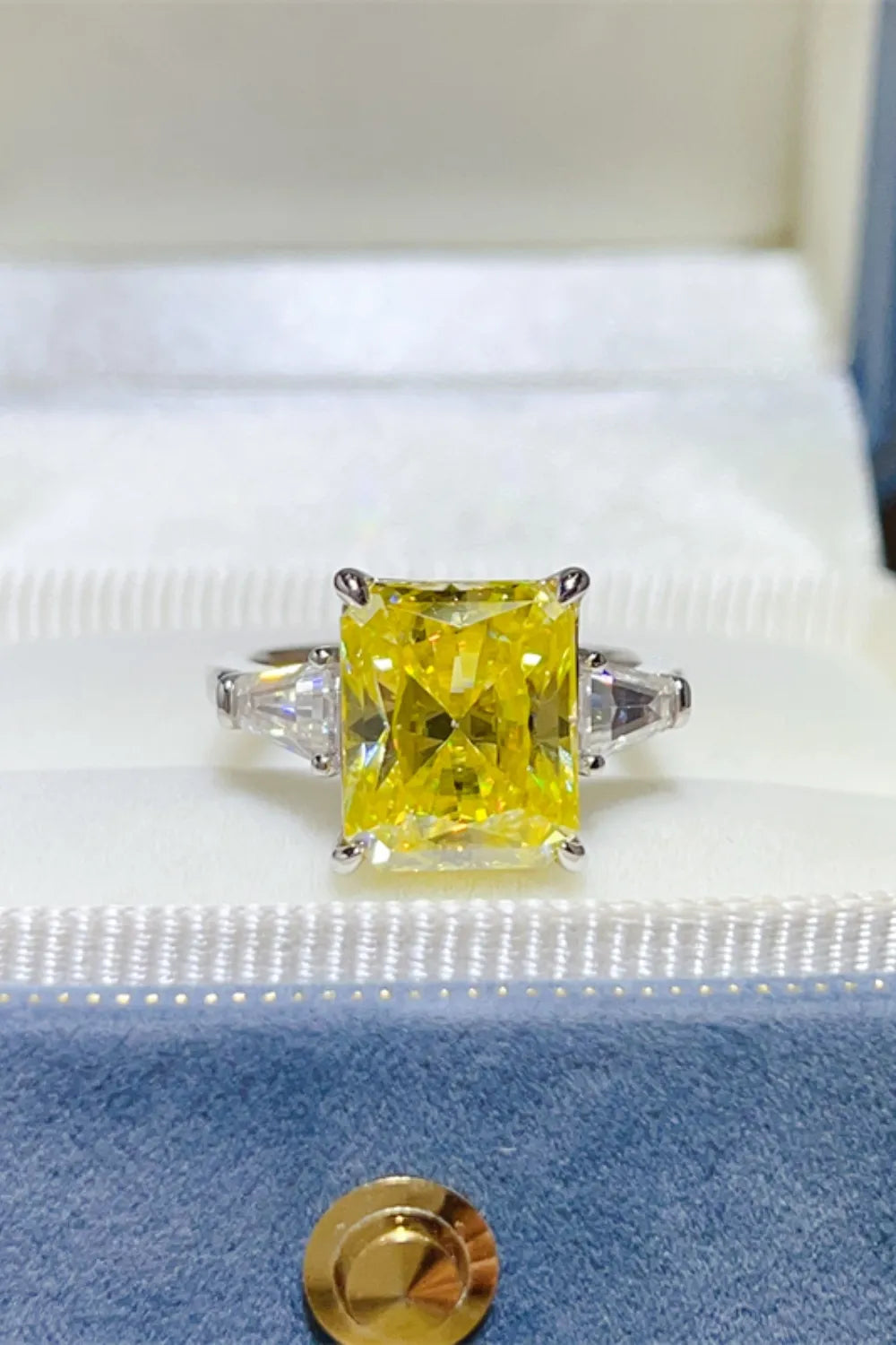 5 Carat Moissanite 925 Sterling Silver Ring OutfitFlow