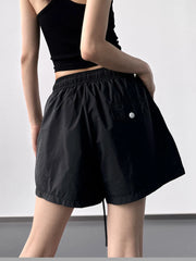 High Waisted Drawstring Shorts OutfitFlow