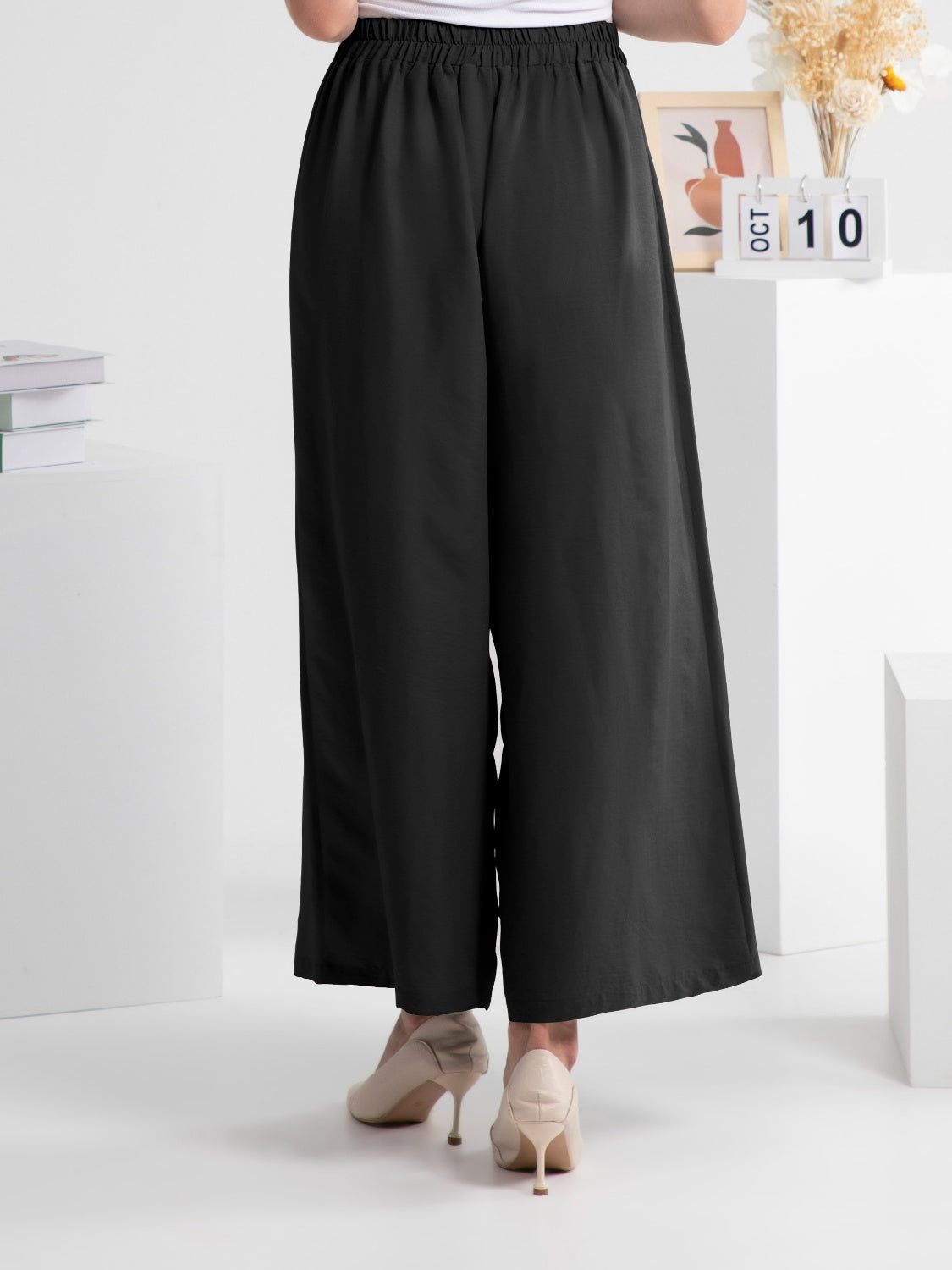 Outfit Flow - FAM-FAM Wide Leg Elastic Waist Pants