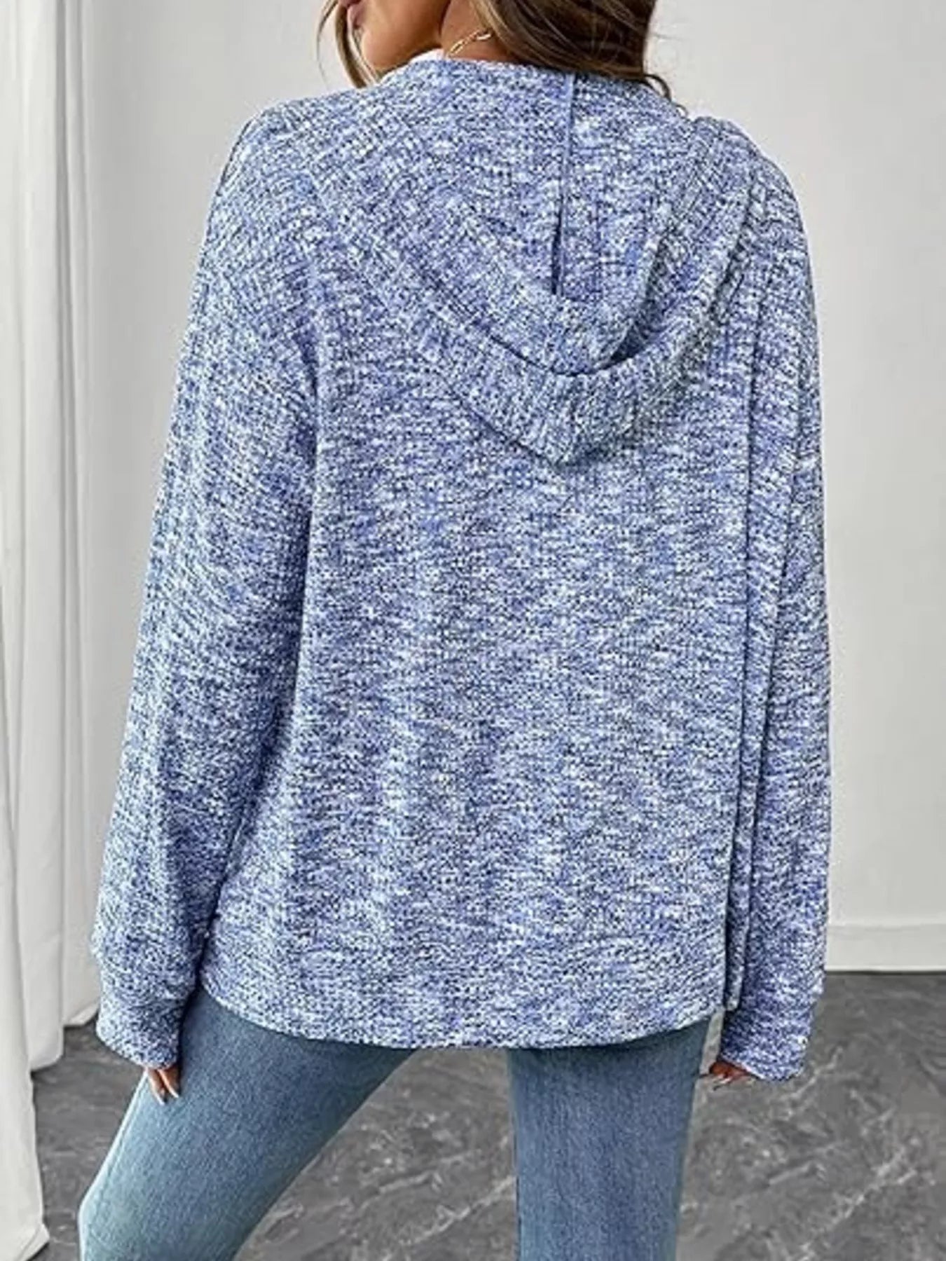 Textured Knit Zip-Up Jacket OutfitFlow