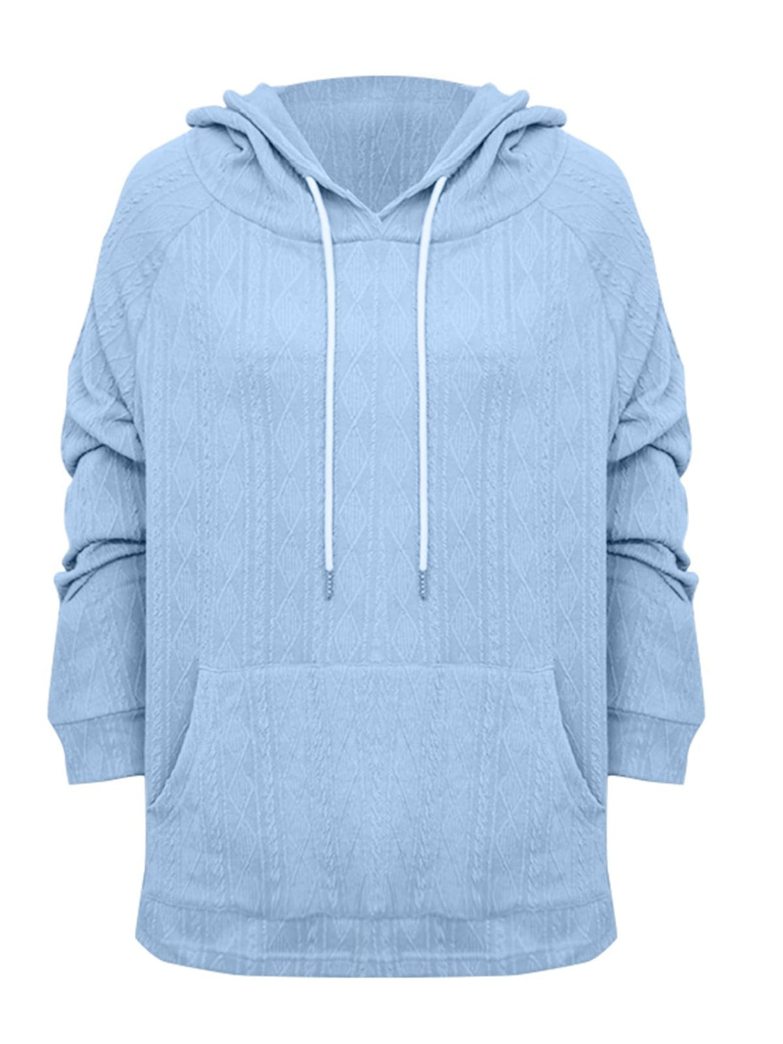 Outfit Flow - Full Size Drawstring Long Sleeve Hoodie