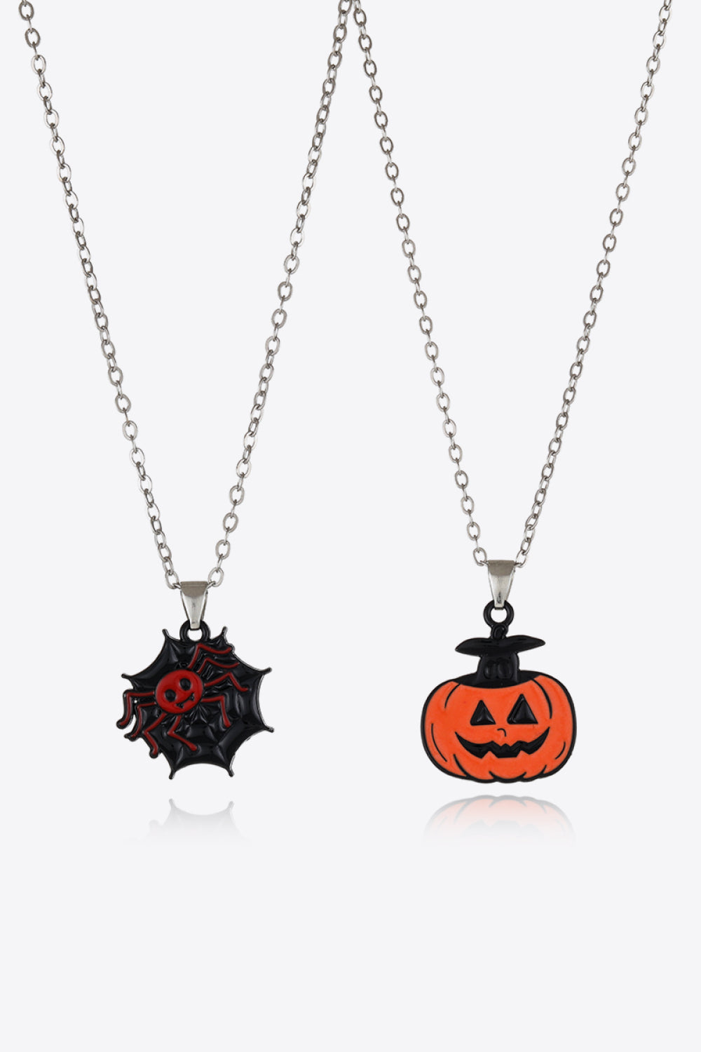 Two-Piece Halloween Theme Necklace Set Style G One Size OutfitFlow
