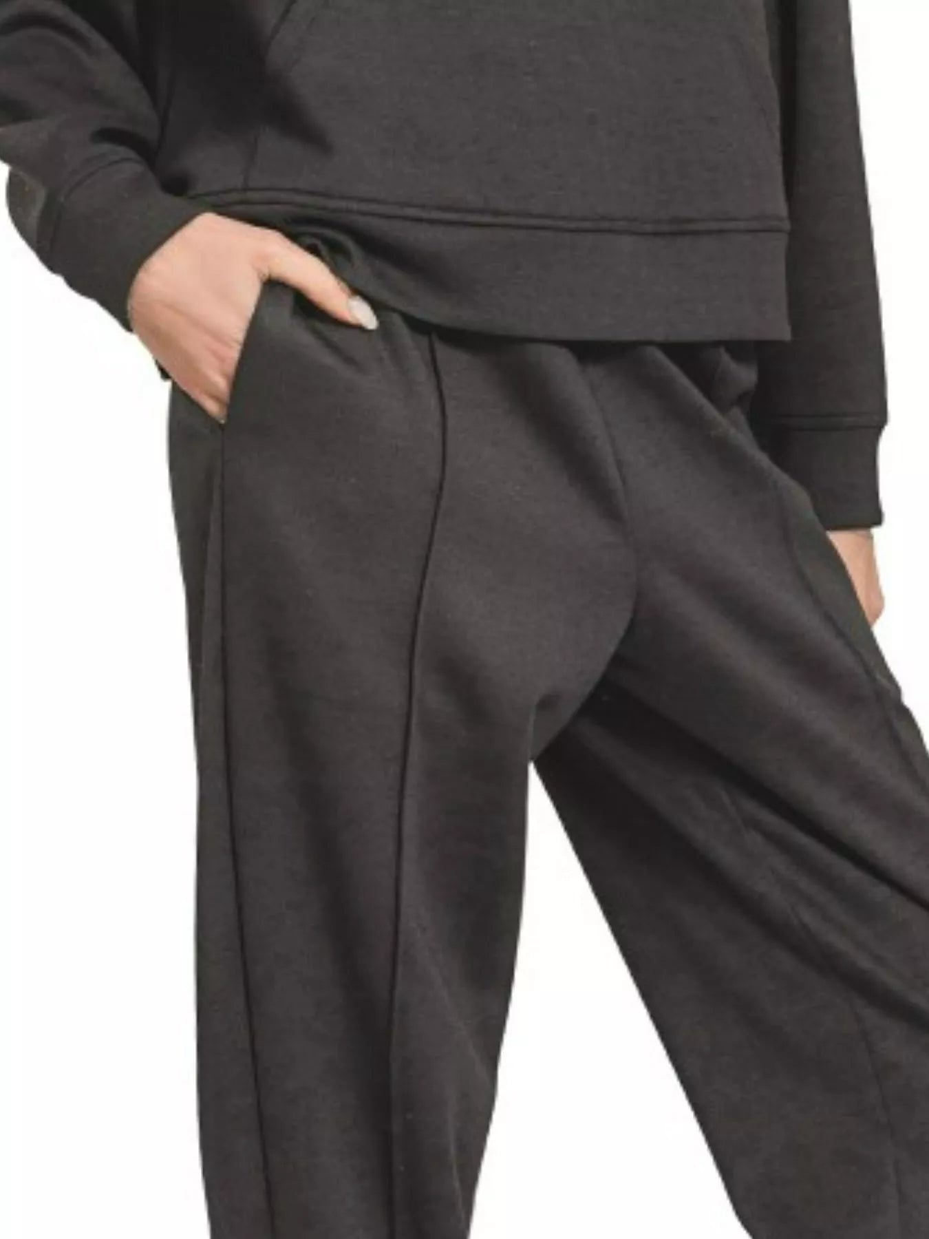 Zenana Scuba Half Zip Sweatshirt and Joggers Set Trendsi