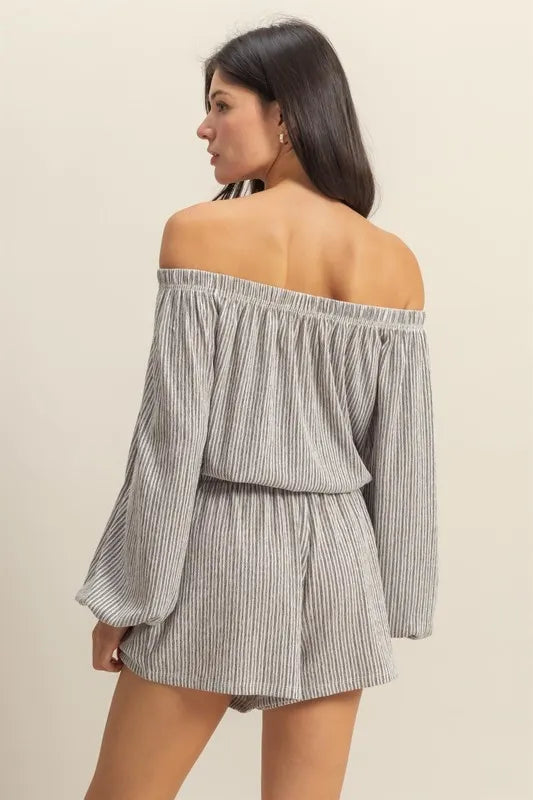 HYFVE Off Shoulder Top and Shorts Set OutfitFlow