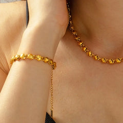18K Gold-Plated Titanium Steel Bracelet OutfitFlow
