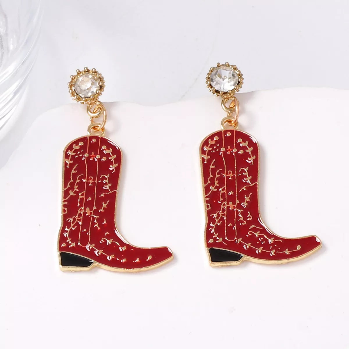 Cowboy Boot Dangle Earrings OutfitFlow