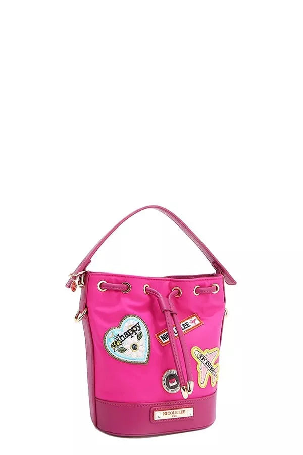 Nicole Lee USA Color Patch Bucket Bag Trendsi