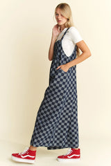 Jade By Jane Denim Checkered Jumpsuit OutfitFlow