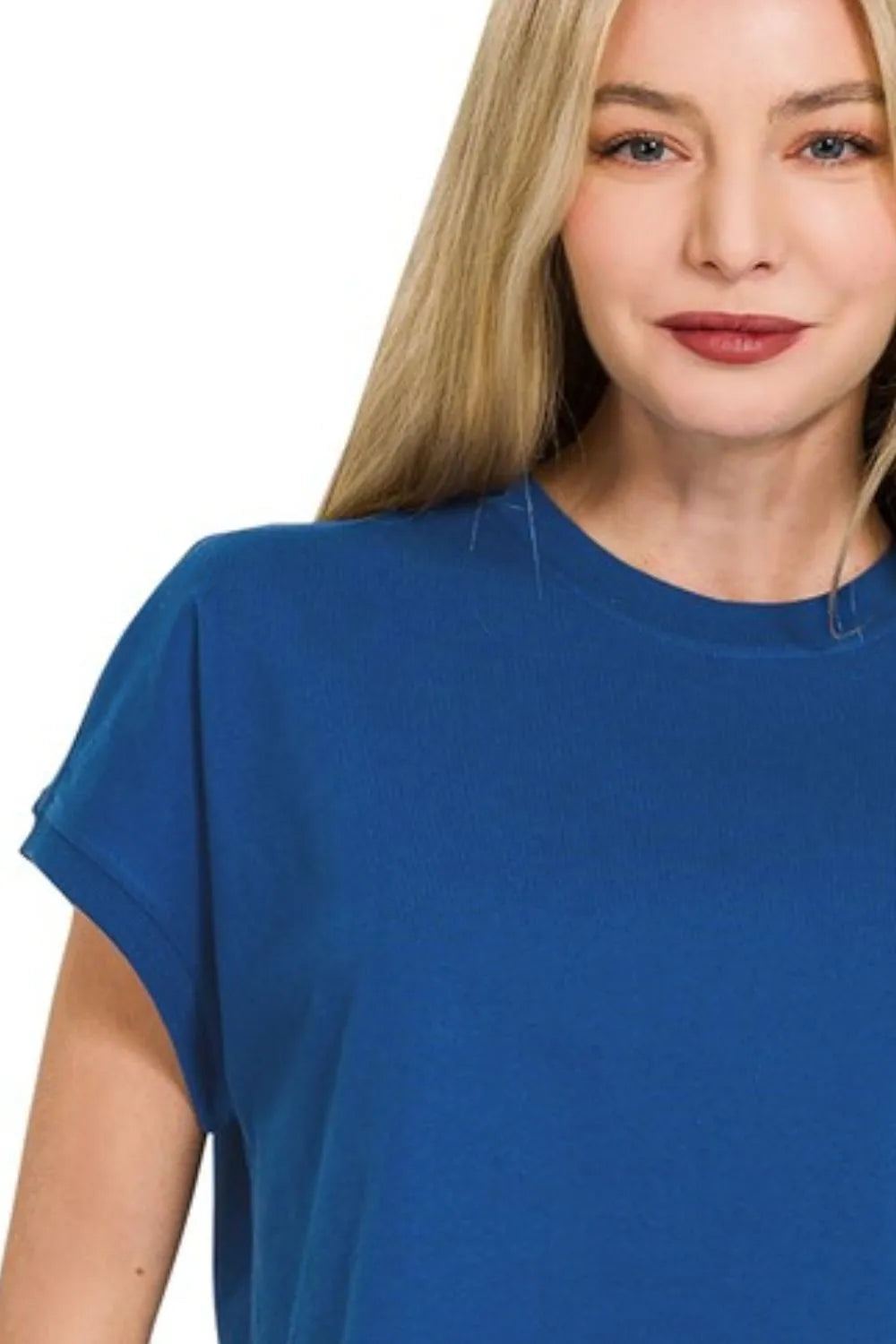 Zenana Premium Cotton Relaxed Crop Tee OutfitFlow