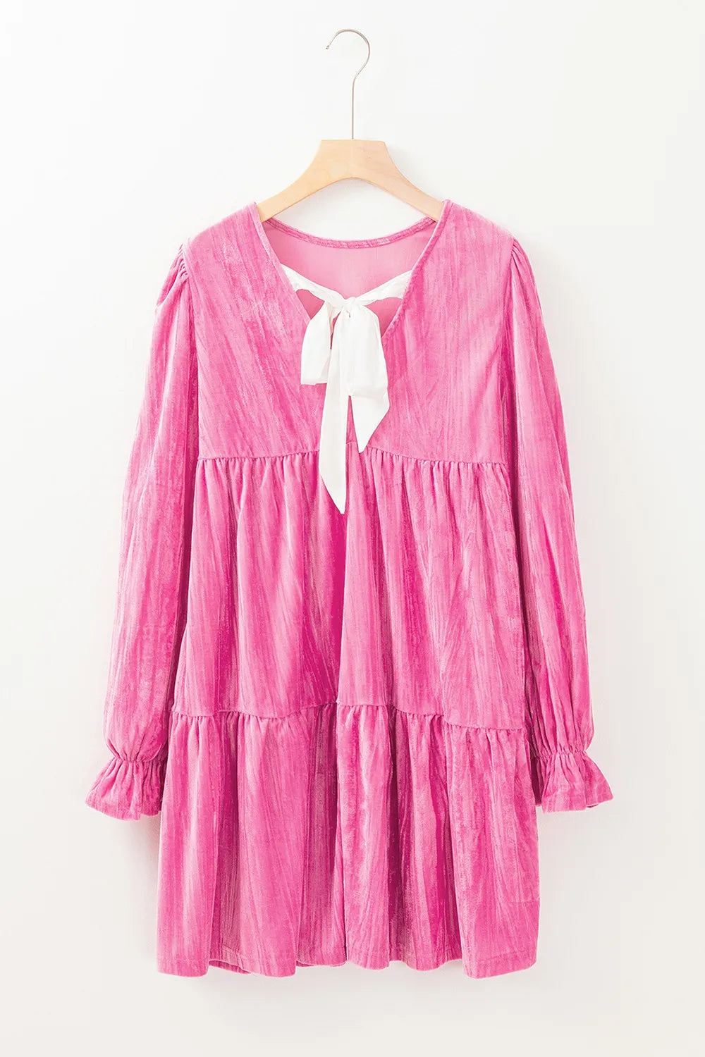 Tiered Flounce Sleeve Mini Dress OutfitFlow