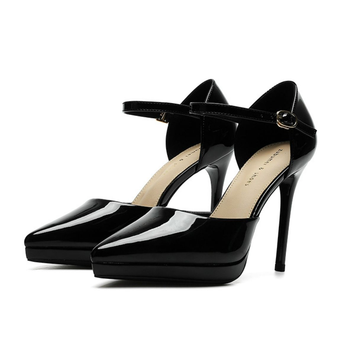 Point Toe Stiletto Pumps Black OutfitFlow