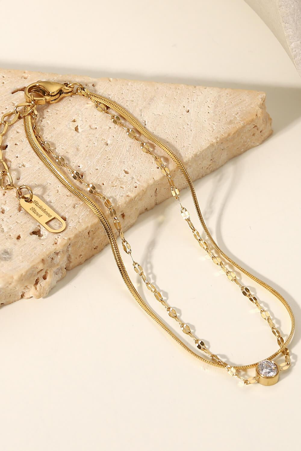 Icing on the Cake Rhinestone Double-Layered Bracelet OutfitFlow